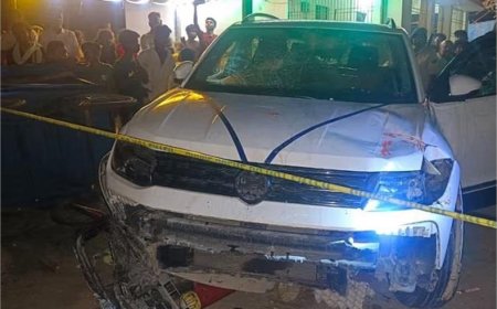 सीएम दौरे से पहले सुरक्षा में चूक—तेज रफ्तार कार ने 2 लोगों को कुचला, हथियार बरामद