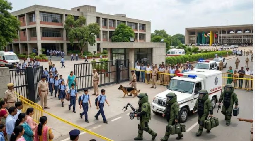 चंडीगढ़ के स्कूलों को बम से उड़ाने की धमकी—जालंधर के बाद बढ़ी चिंता, सुरक्षा एजेंसियां अलर्ट