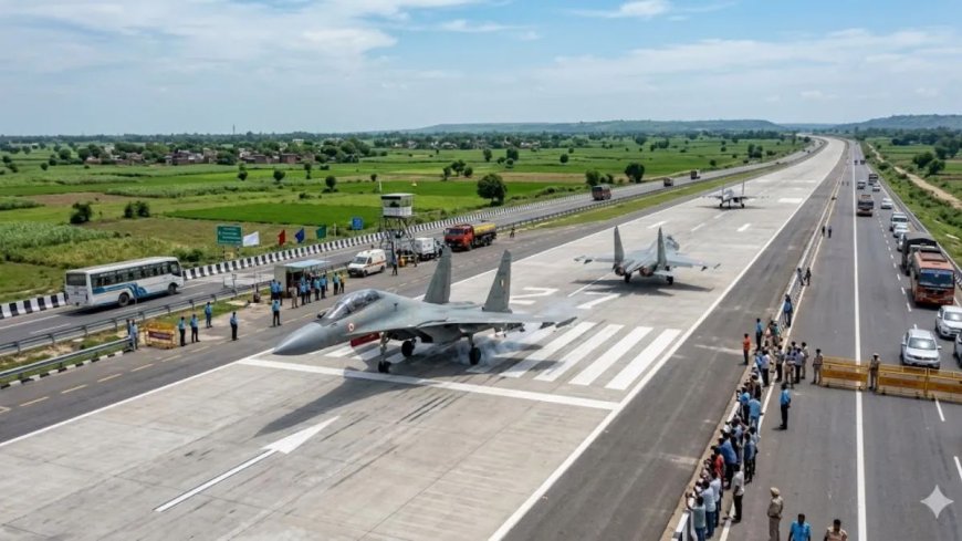 पूर्वांचल एक्सप्रेस-वे बना रनवे: सुलतानपुर में गूंजेगी फाइटर जेट्स की गर्जना