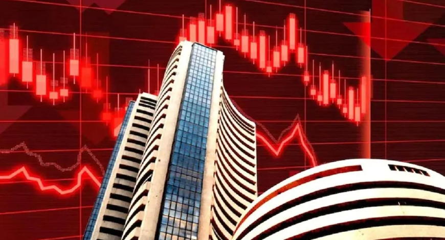 BSE सेंसेक्स में गिरावट: 583 अंक लुढ़ककर 76,913 पर बंद