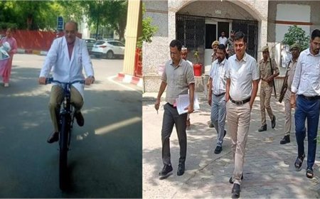 PM की अपील और CM के निर्देश का असर, UP के अफसरों ने छोड़ी लग्जरी गाड़ियां; कोई साइकिल से तो कोई पैदल पहुंचा दफ्तर