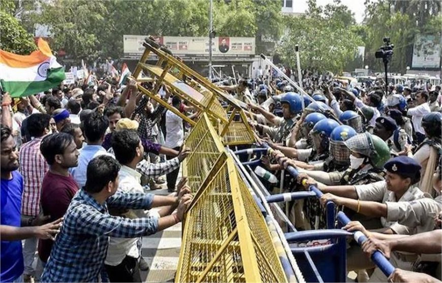 BPSC TRE-4 परीक्षा में देरी पर भड़के अभ्यर्थी, प्रदर्शन के दौरान पुलिस ने किया लाठीचार्ज