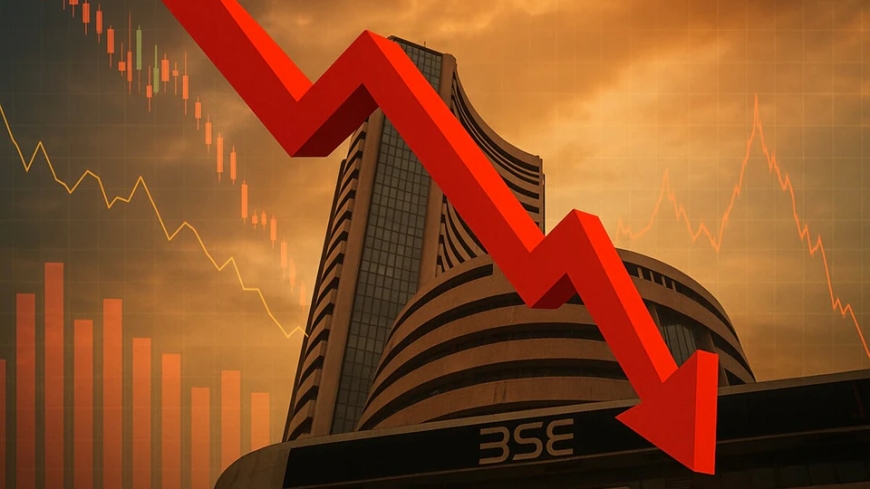 शेयर बाजार में बड़ी गिरावट, सेंसेक्स 479 अंक टूटकर 76,009 पर बंद