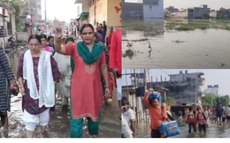 लखनऊ में बाढ़ का कहर, 50 हजार से ज्यादा घरों में पानी भरने की खबर