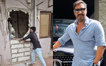 मुंबई में अजय देवगन के बंगले पर कार्रवाई, हिस्सा तोड़ा गया?