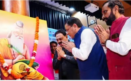 महर्षि वाल्मीकि की शोभायात्रा में शामिल हुए CM धामी