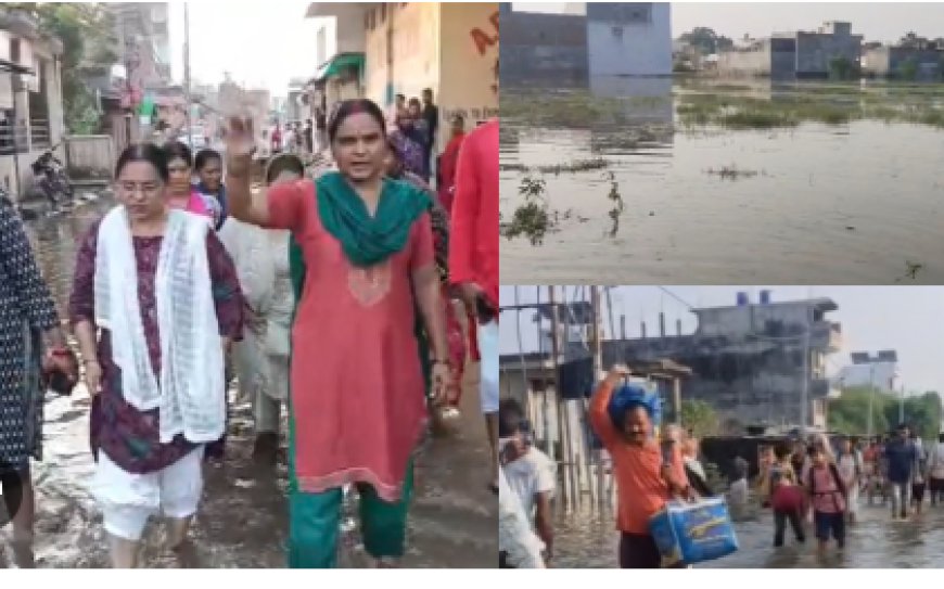 लखनऊ में बाढ़ का कहर, 50 हजार से ज्यादा घरों में पानी भरने की खबर